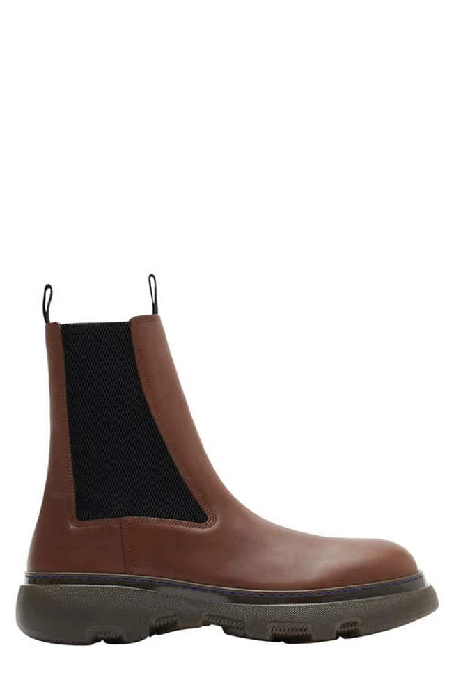 burberry Gabriel Creeper Chelsea Boot Walnut at Nordstrom,