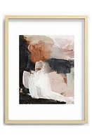 Deny Designs Earthly Abstract Framed Art Print in Orange at Nordstrom