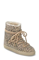 INUIKII Classic Genuine Shearling Lined Sneaker Bootie Beige at Nordstrom,