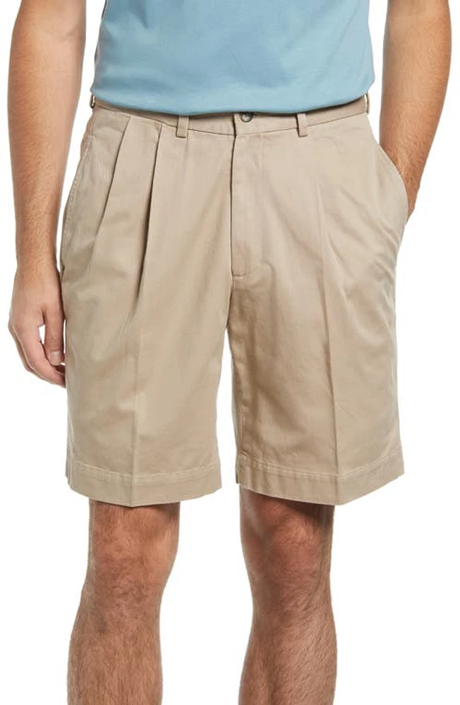 Berle Charleston Khakis Pleated Chino Shorts at Nordstrom,