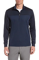 Cutter & Buck Traverse Regular Fit Stripe Quarter Zip Pullover at Nordstrom