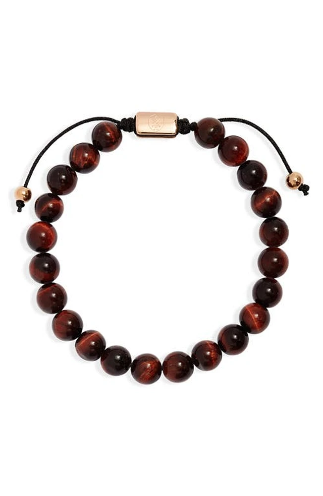 CLIFTON WILSON Men's Tiger's-Eye Slider Bracelet in Brown at Nordstrom