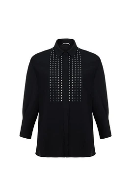 Nocturne Beaded Oversized Shirt in at Nordstrom