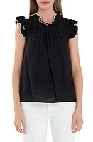 English Factory Flutter Sleeve Top at Nordstrom,