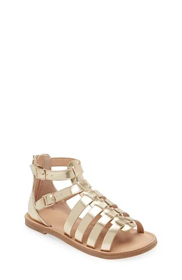 Nordstrom Kids' Annie Ankle Strap Sandal Gold Metallic at Nordstrom, M