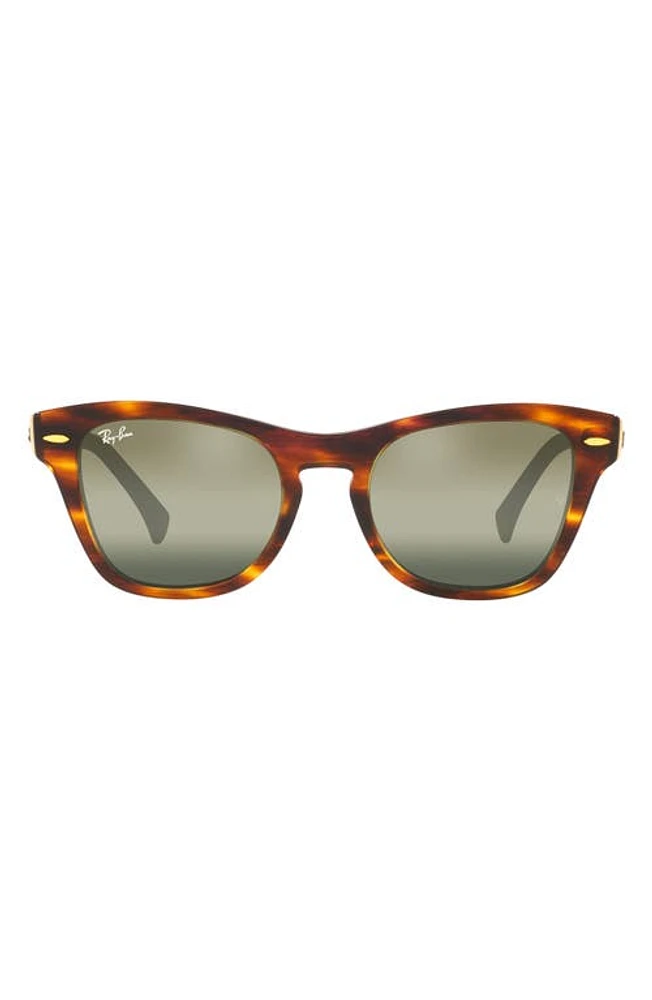 Ray-Ban 50mm Square Sunglasses in Striped Havana at Nordstrom