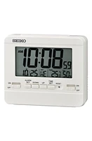 Seiko Everything Digital Alarm Clock in White at Nordstrom