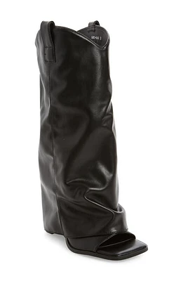 AZALEA WANG Alaric Open Toe Boot Black at Nordstrom,