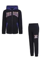 Jordan Kids' Jumpman Fadeaway Zip Hoodie & Joggers Set in Off Noir at Nordstrom