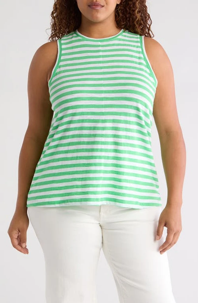 caslon(r) Swing Crewneck Tank Charm Stripe at Nordstrom,