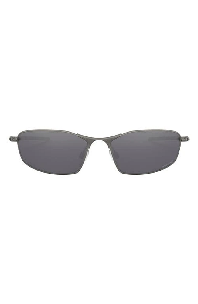 Oakley Prizm Whisker 60mm Rectangle Sunglasses in Matte Grey at Nordstrom