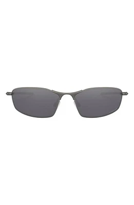 Oakley Prizm Whisker 60mm Rectangle Sunglasses in Matte Grey at Nordstrom