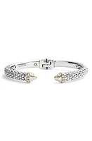 LAGOS Signature Caviar Hinge Cuff Bracelet in Silver at Nordstrom