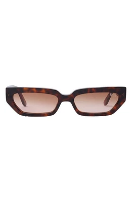 DEZI Lil Switch 55mm Rectangular Sunglasses in Fiery Tortoise /Sienna Faded at Nordstrom