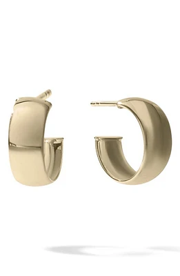 Lana Wide Huggie Hoop Earrings in Yellow Gold at Nordstrom