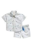 Tucker + Tate Print Short Sleeve Cotton Shirt & Shorts Set at Nordstrom,