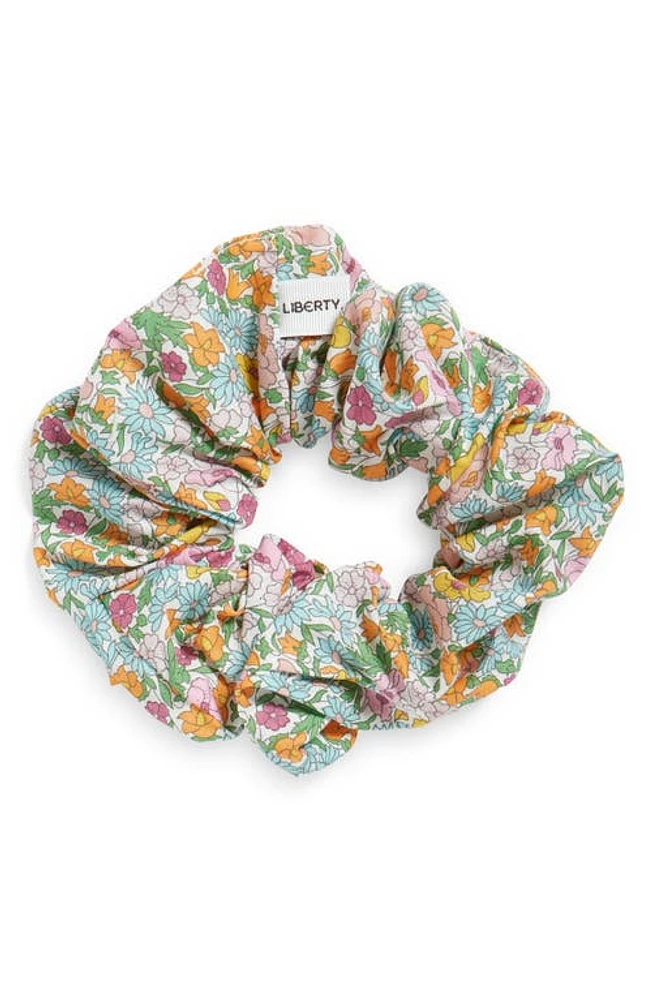 Liberty London Poppy Forest Floral Cotton Scrunchie in Pink Multi at Nordstrom