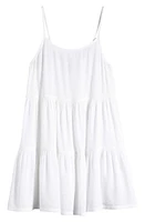 Nordstrom Kids' Tiered Cover-Up Dress White at