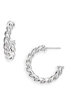 Child of Wild Twisted Sister Hoop Earrings in Silver at Nordstrom