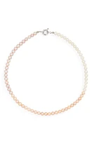 POLITE WORLDWIDE Gradient Freshwater Pearl Necklace in Sterling Silver at Nordstrom, Size 18.5