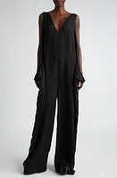 Rick Owens Athena One-Shoulder Wide Leg Jumpsuit Black at Nordstrom, Us