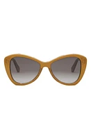 CELINE Butterfly 55mm Sunglasses in Light Brown /Gradient Brown at Nordstrom