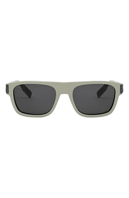 DIOR CD Icon S3I 55mm Square Sunglasses in Shiny Beige /Smoke Mirror at Nordstrom