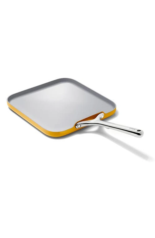 CARAWAY 11" Ceramic Nonstick Square Griddle in Marigold at Nordstrom