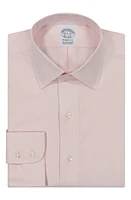 Brooks Brothers Non-Iron Stretch Supima Cotton Dress Shirt Pink at Nordstrom,