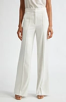 Veronica Beard Edia Wide Leg Pants Ivory at Nordstrom,