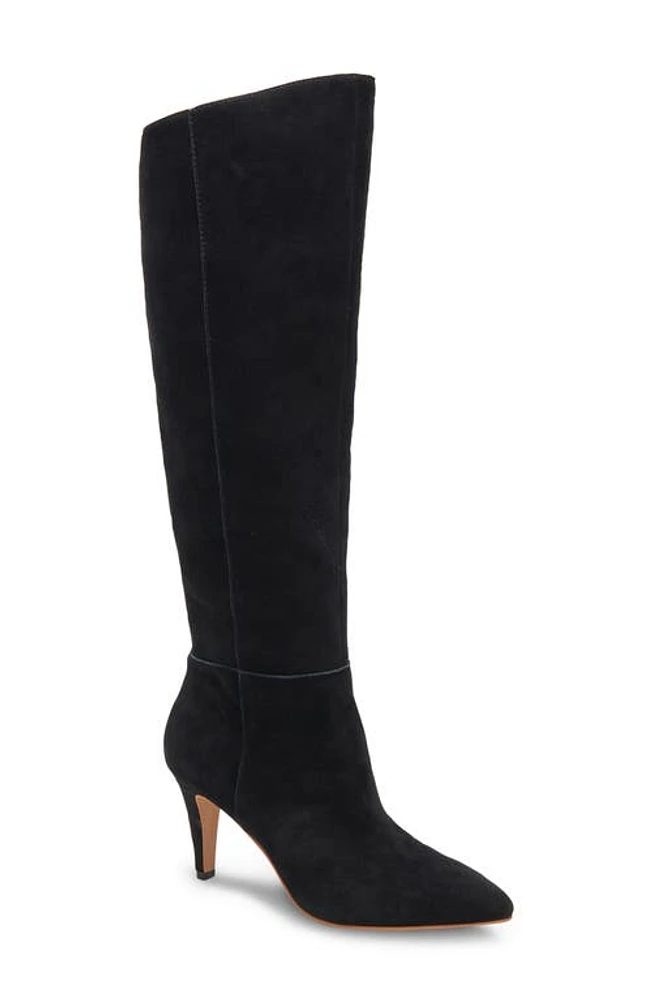 Dolce Vita Haze Knee High Boot Onyx Suede at Nordstrom,