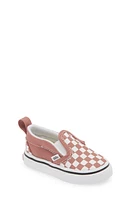 Vans Kids' Slip-On V Sneaker Checkerboard Withered Rose at Nordstrom, M