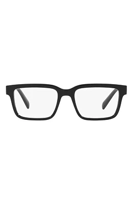 Dolce & Gabbana 53mm Rectangular Optical Glasses in Black at Nordstrom