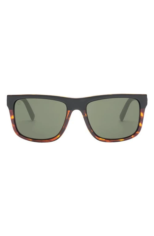 Electric Swingarm XL 59mm Flat Top Polarized Sunglasses in Darkside Tort/Grey Polar at Nordstrom