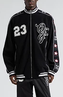 Off-White Nature Lover Track Jacket Black White at Nordstrom,