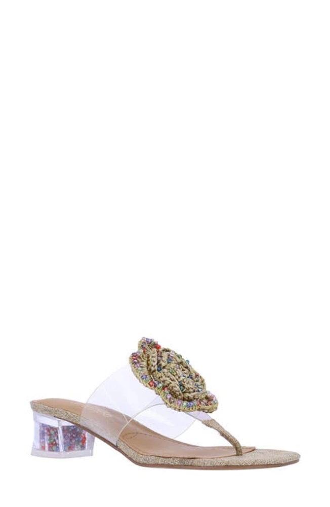 J. Reneé Abriana Sandal Clear/Natural at Nordstrom,