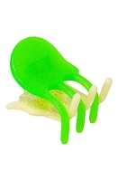 Chunks Jester Mini Two-Tone Claw Clip in Neon Green And Nude at Nordstrom