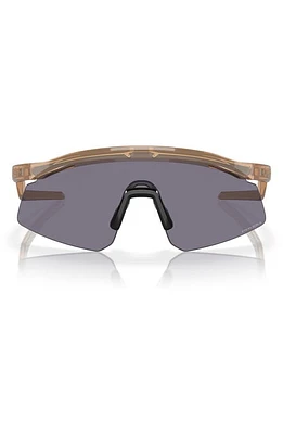 Oakley Hydra 37mm Prizm Semirimless Wrap Shield Sunglasses in Grey at Nordstrom