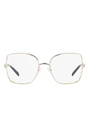 Tory Burch 52mm Square Optical Glasses in Gold at Nordstrom