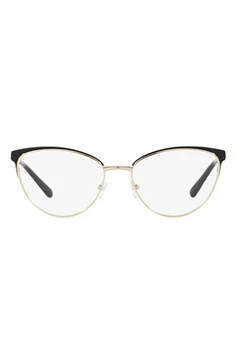 Michael Kors Marsaille 55mm Cat Eye Optical Glasses in Light Gold at Nordstrom