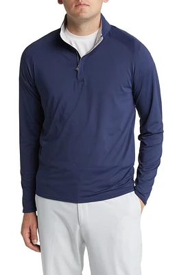 Peter Millar Crown Crafted Stealth Performance Quarter Zip Pullover at Nordstrom,