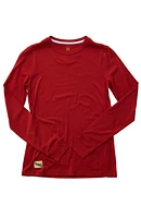 Tracksmith Women's Harrier Long Sleeve Scarlet at Nordstrom,