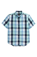 Nordstrom Kids' Patch Pocket Short Sleeve Button-Down Shirt at