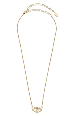 Ettika Evil Eye Pendant Necklace in Gold at Nordstrom