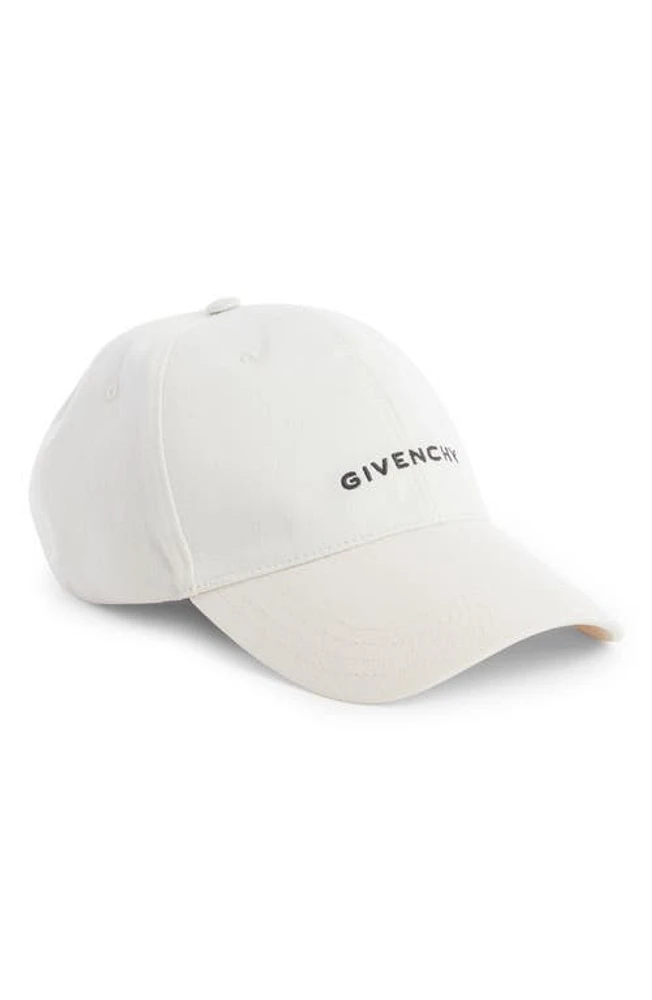 Givenchy 4G Embroidered Baseball Cap in White at Nordstrom