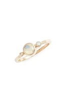 Anzie Dew Drop Bonheur Ring in Australian Opal at Nordstrom, Size 6