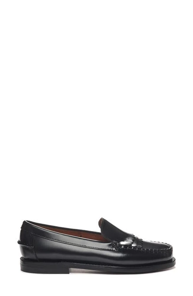 Sebago Dan Triple Fringe Penny Loafer Black at Nordstrom,