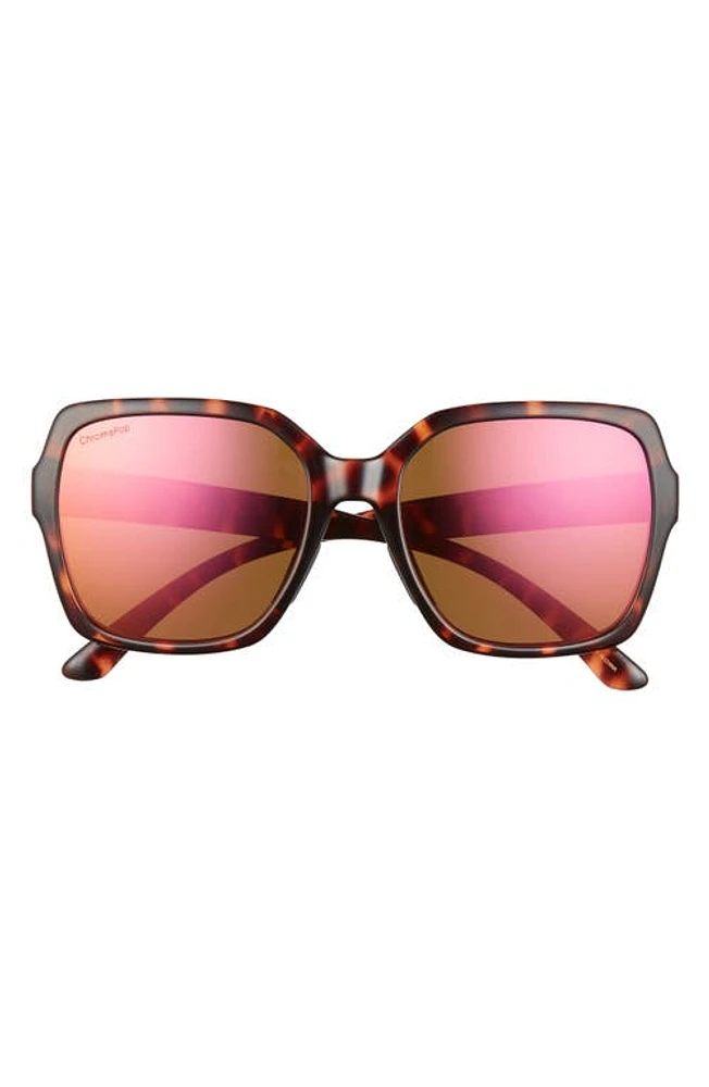 Smith Flare 57mm Sunglasses in Tortoise/Rose Gold Mirror at Nordstrom