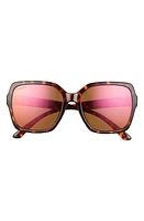 Smith Flare 57mm Sunglasses in Tortoise/Rose Gold Mirror at Nordstrom