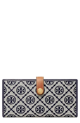 Tory Burch T-Monogram Slim Bifold Wallet in Tory Navy at Nordstrom